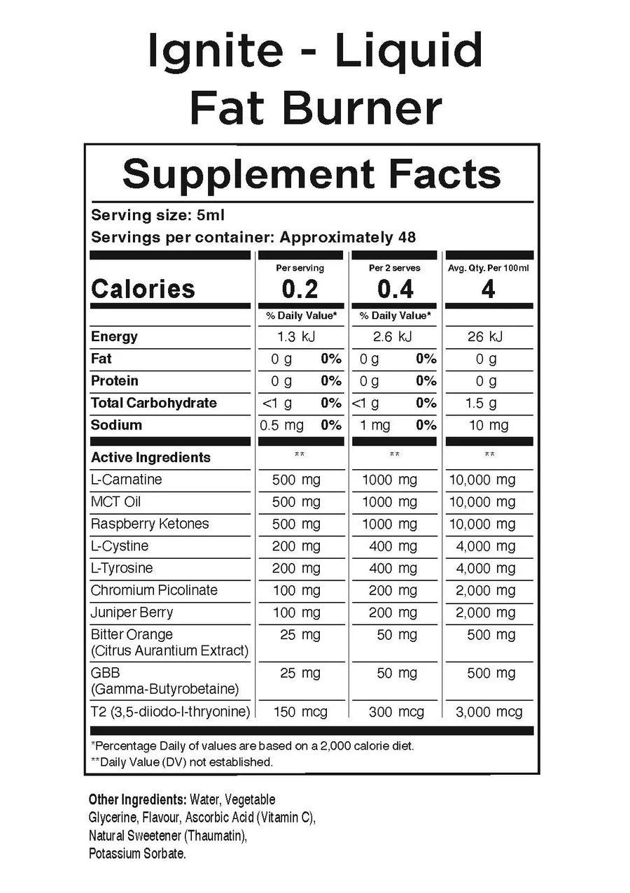 Hercules Ignite Liquid Fat Burner