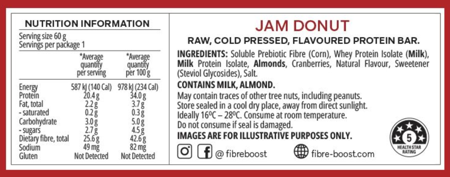 Cold Pressed Fibre Protein Bars