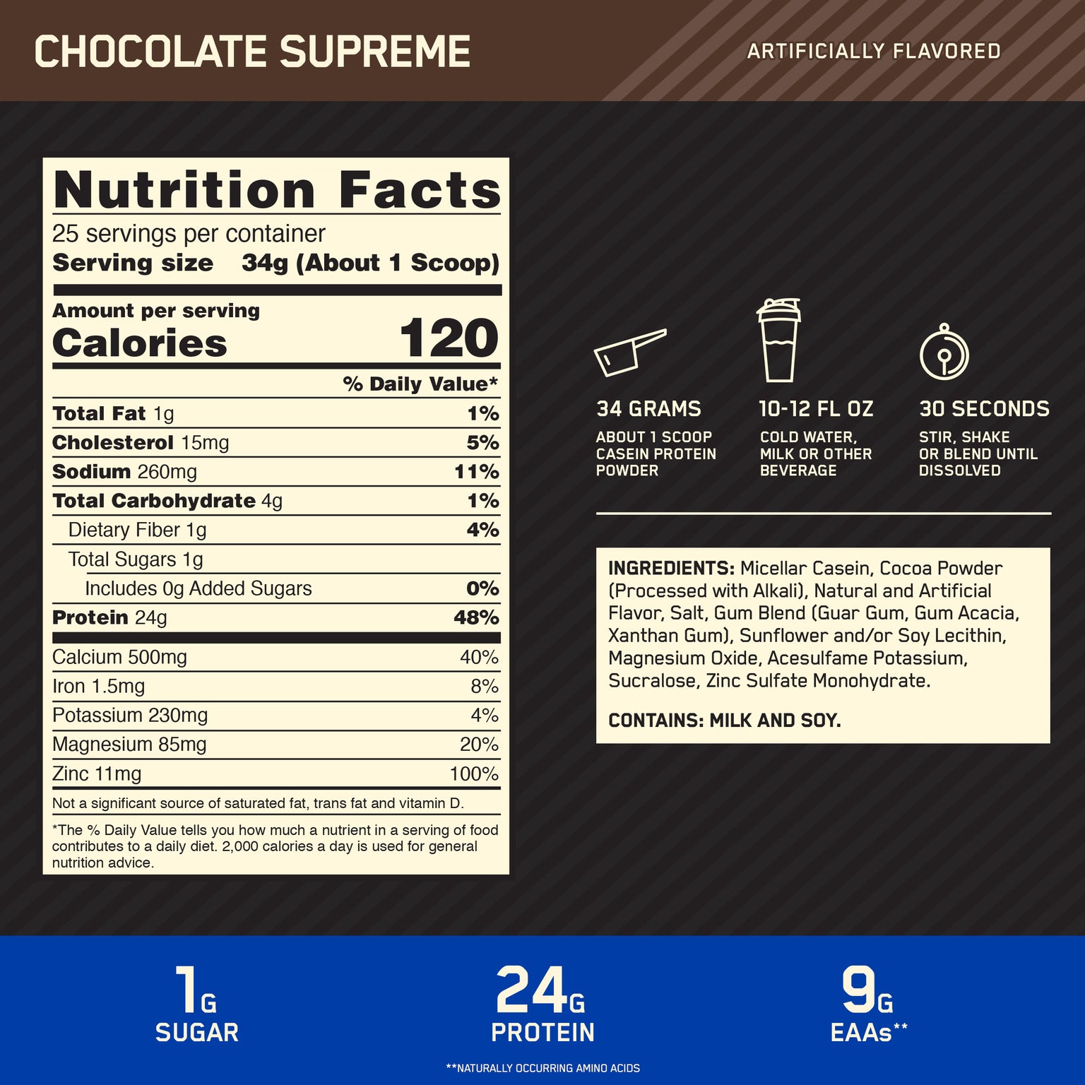 ON Gold Standard Casein Protein