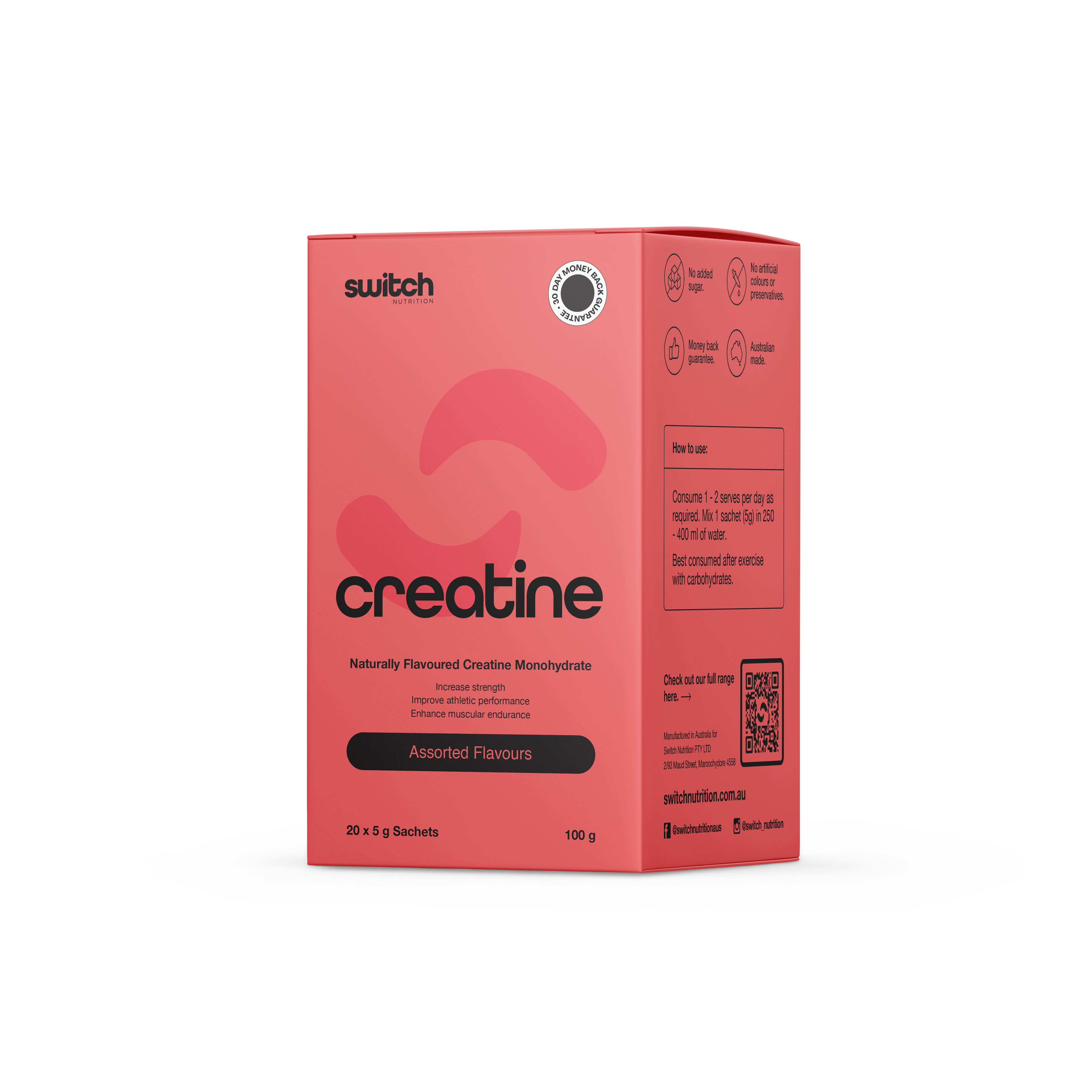 Switch Flavoured Creatine Sachets – 888 Supplements