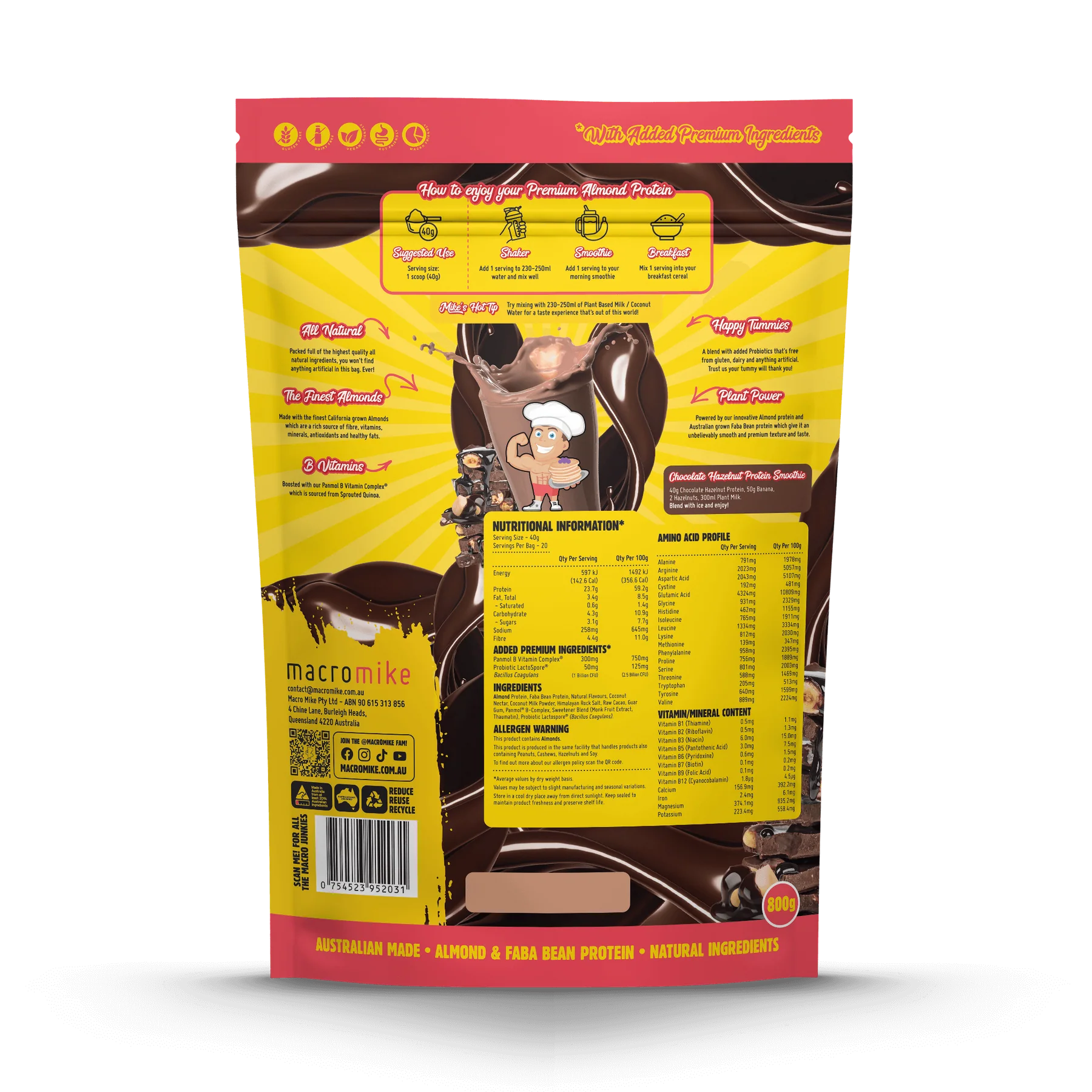 Macro Mike Premium Almond Protein