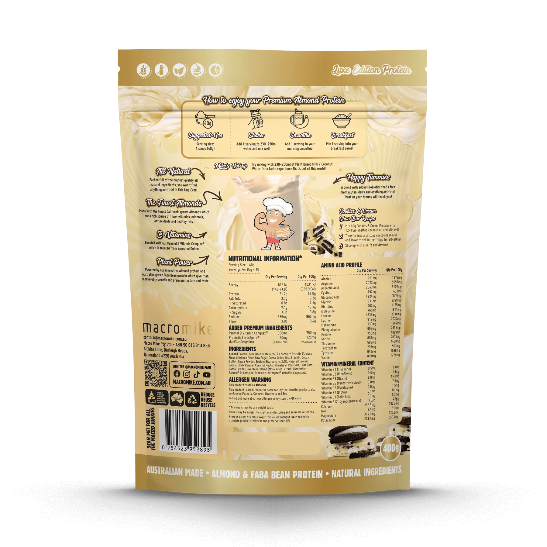 Macro Mike Premium Almond Protein