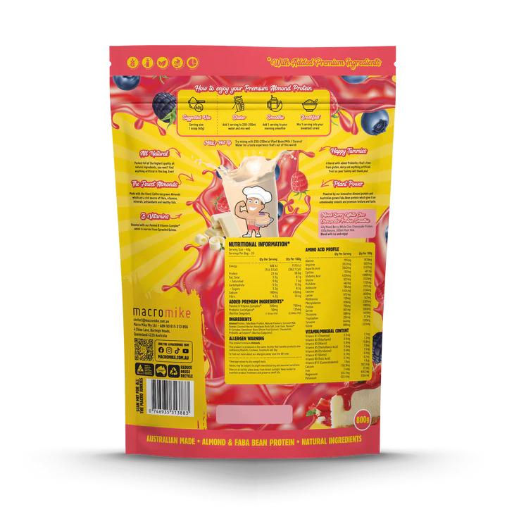 Macro Mike Premium Almond Protein
