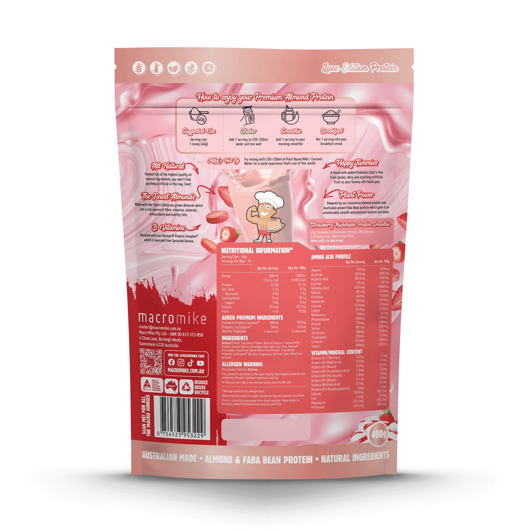 Macro Mike Premium Almond Protein