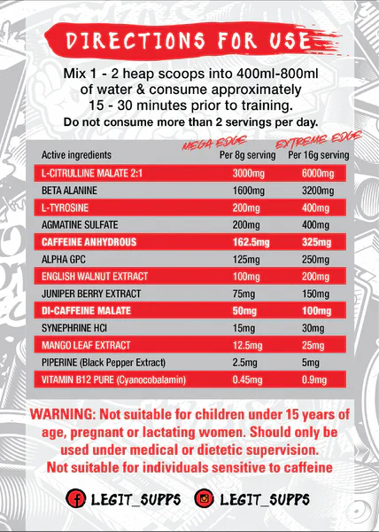 NEW: Legit Edge Pre-Workout