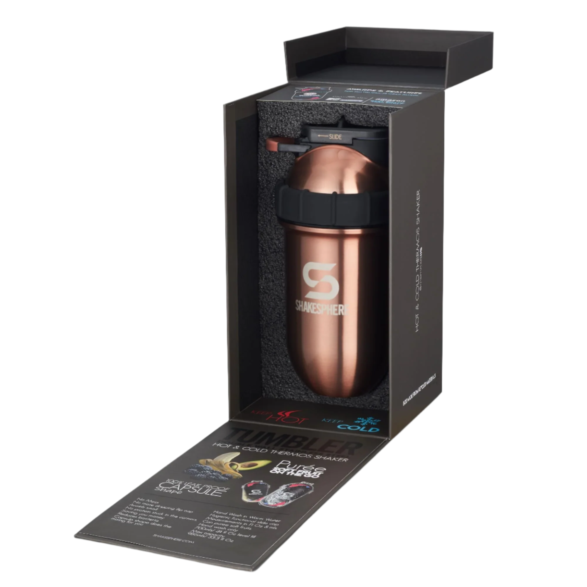 ShakeSphere Tumbler Double Wall Steel
